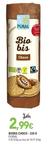naturéO Pural biobis choco - 320 g offre