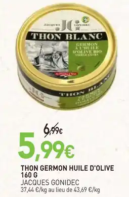 naturéO Jacques gonidec thon germon huile d'olive offre