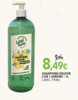 naturéO Label tribu shampoing douche 2 en 1 agrume - 1l offre