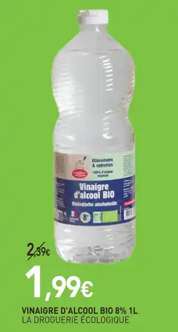 naturéO La droguerie écologique vinaigre d'alcool bio 8% 1l offre