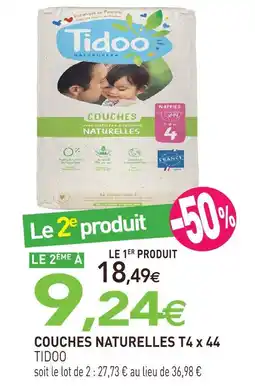 naturéO Tidoo couches naturelles t4 x 44 offre