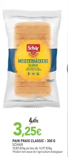naturéO Schar pain frais classic offre
