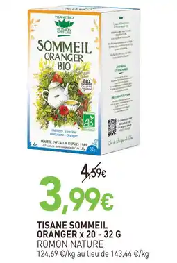 naturéO Romon nature tisane sommeil oranger offre