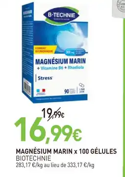 naturéO Biotechnie magnésium marin x 100 gélules offre