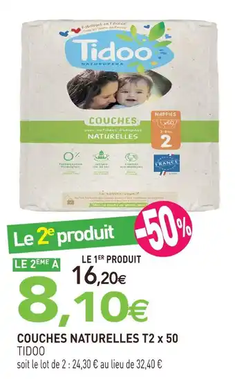 Tidoo couches naturelles t2 x 50