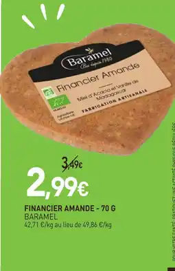naturéO Baramel financier amande - 70 g offre
