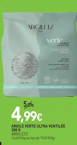 naturéO Argiletz argile verte ultra ventilée 300 g offre