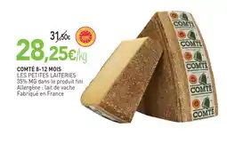 naturéO Les petites laiteries comté 8-12 mois offre