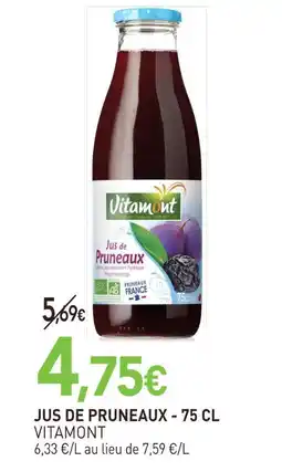 naturéO Vitamont jus de pruneaux offre