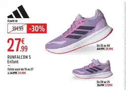 Intersport Adidas runfalcon 5 offre