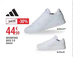 Intersport Adidas advantage base 2.0 adulte offre