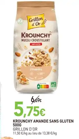 naturéO Grillon d'or krounchy amande sans gluten 500g offre