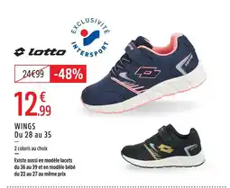 Intersport Lotto wings offre