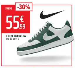Intersport Nike court vision low offre