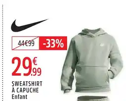 Intersport Nike sweatshirt à capuche offre