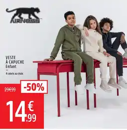 Intersport Airness veste à capuche enfant offre
