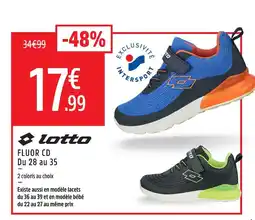 Intersport Lotto fluor cd du 28 au 35 offre