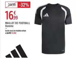 Intersport Adidas maillot de football homme offre