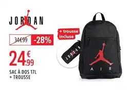 Intersport Jordan sac à dos 17l + trousse offre