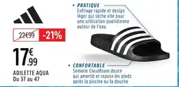 Intersport Adidas adilette aqua du 37 au 47 offre