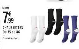 Intersport Energetics chaussettes du 35 au 46 offre