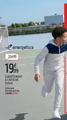 Intersport Energetics survêtement à capuche enfant offre