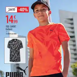 Intersport Puma tee-shirt enfant offre