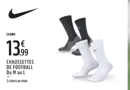 Intersport Nike chaussettes de football offre