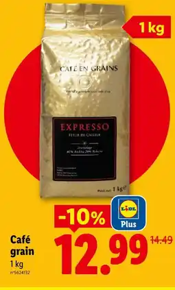 Lidl Café grain offre