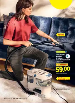 Lidl Silvercrest nettoyeur de tapis et tissus d'ameublement offre