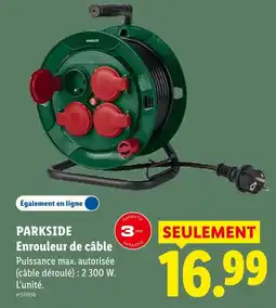 Lidl Parkside enrouleur de câble offre