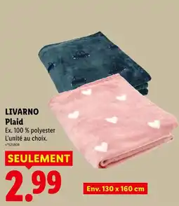 Lidl Livarno plaid offre