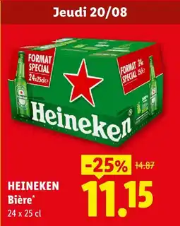 Lidl Heineken bière offre