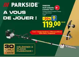 Lidl Parkside outil modulable à essence 4 en 1 offre