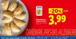 Lidl Empanadas au saumon fumé offre