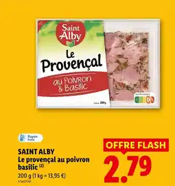 Lidl Saint alby le provençal au poivron basilic offre