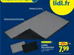 Lidl Livarno tapis antipoussière offre