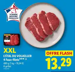 Lidl L'étal du volailler xxl 4 faux-filets offre