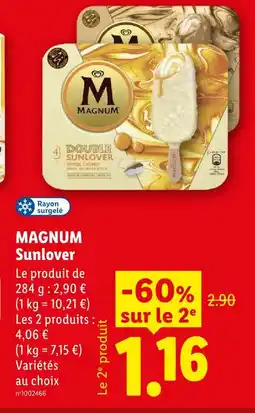 Lidl Magnum sunlover offre