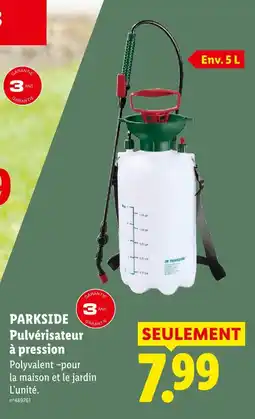 Lidl Parkside pulvérisateur à pression offre