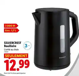 Lidl Silvercrest bouilloire offre