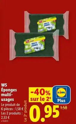 Lidl W5 éponges multi-usages offre