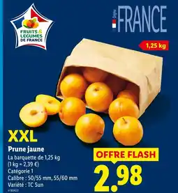 Lidl Prune jaune offre