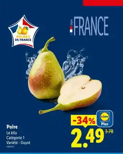 Lidl Poire offre