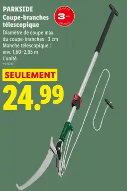 Lidl Parkside coupe-branches télescopique offre