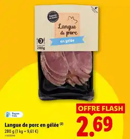 Lidl Langue de porc en gelée offre