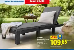 Lidl Livarno bain de soleil tressé offre