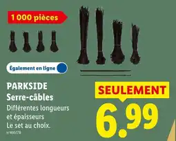 Lidl Parkside serre-câbles offre