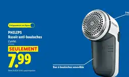 Lidl Philips rasoir anti-bouloches offre