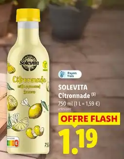 Lidl Solevita citronnade offre